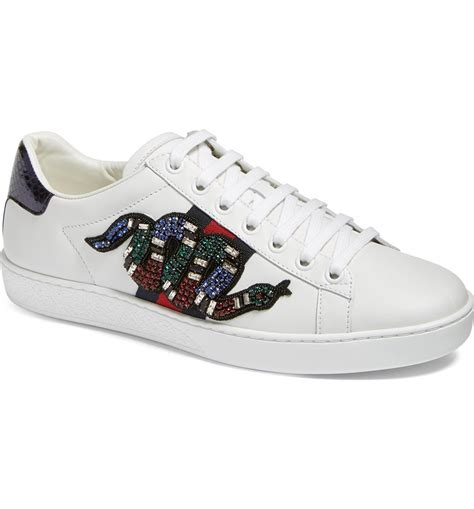 gucci snake sneakers black|gucci snake sneakers women's.